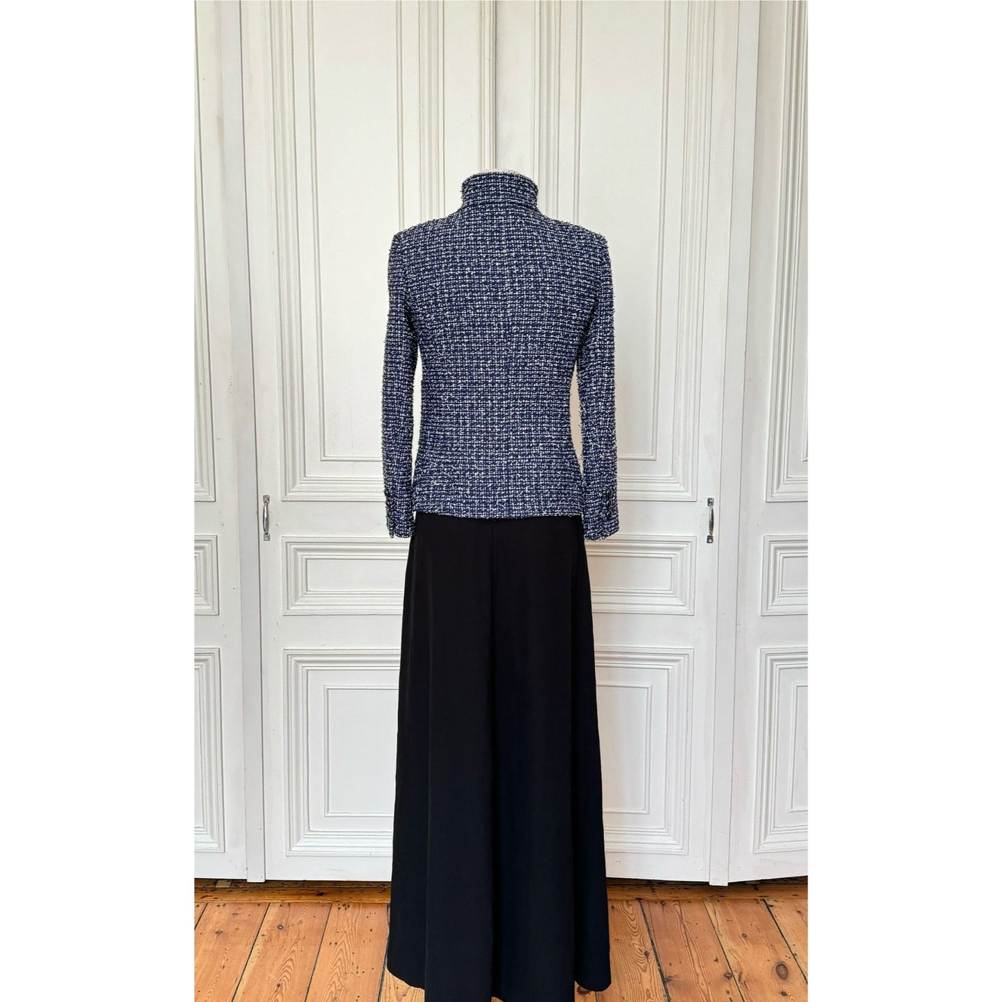 Navy & White Tweed Jacket