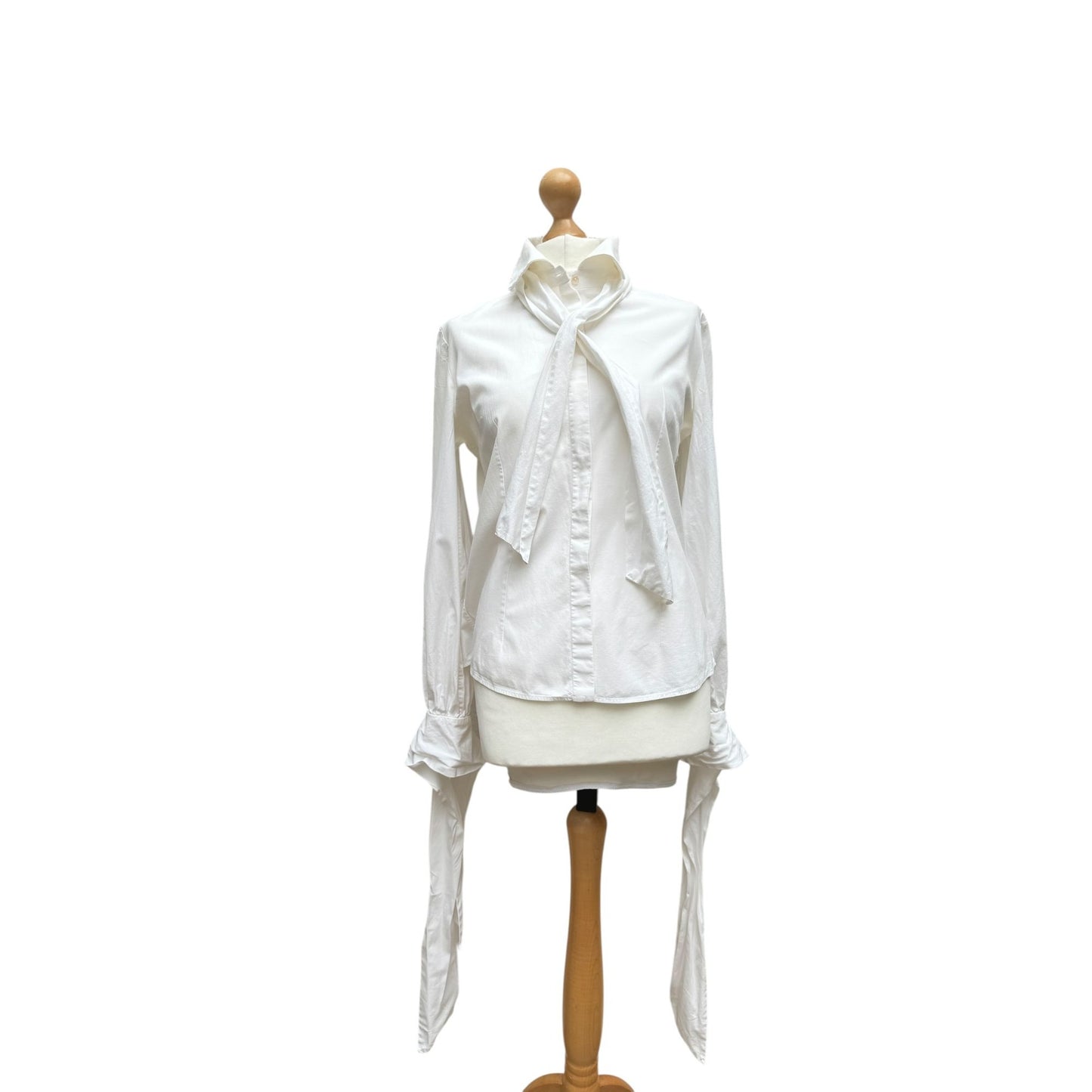 Early 2000s White Romantic Shirt