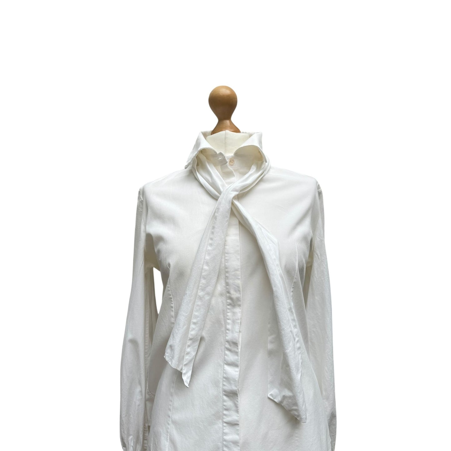 Early 2000s White Romantic Shirt