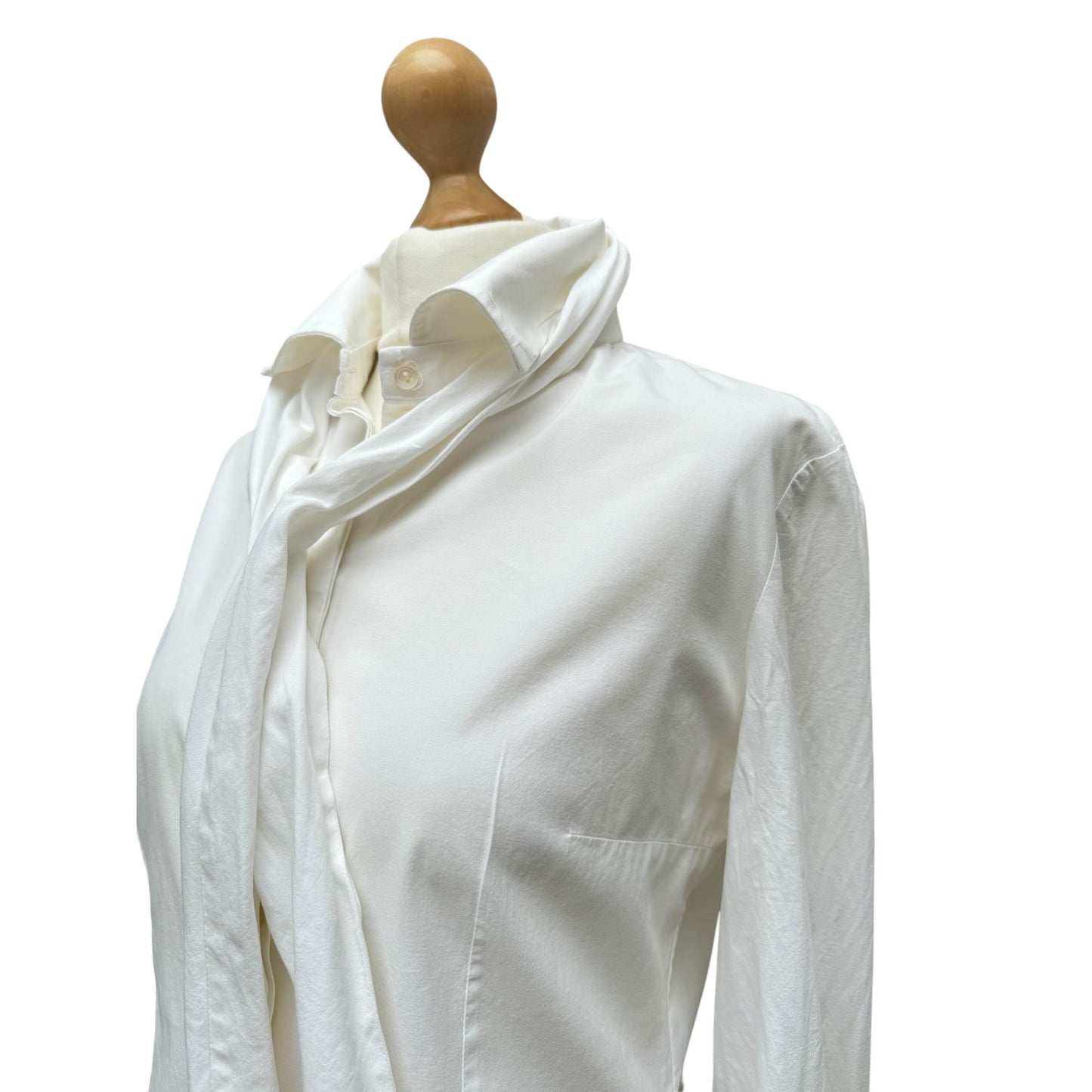 Early 2000s White Romantic Shirt