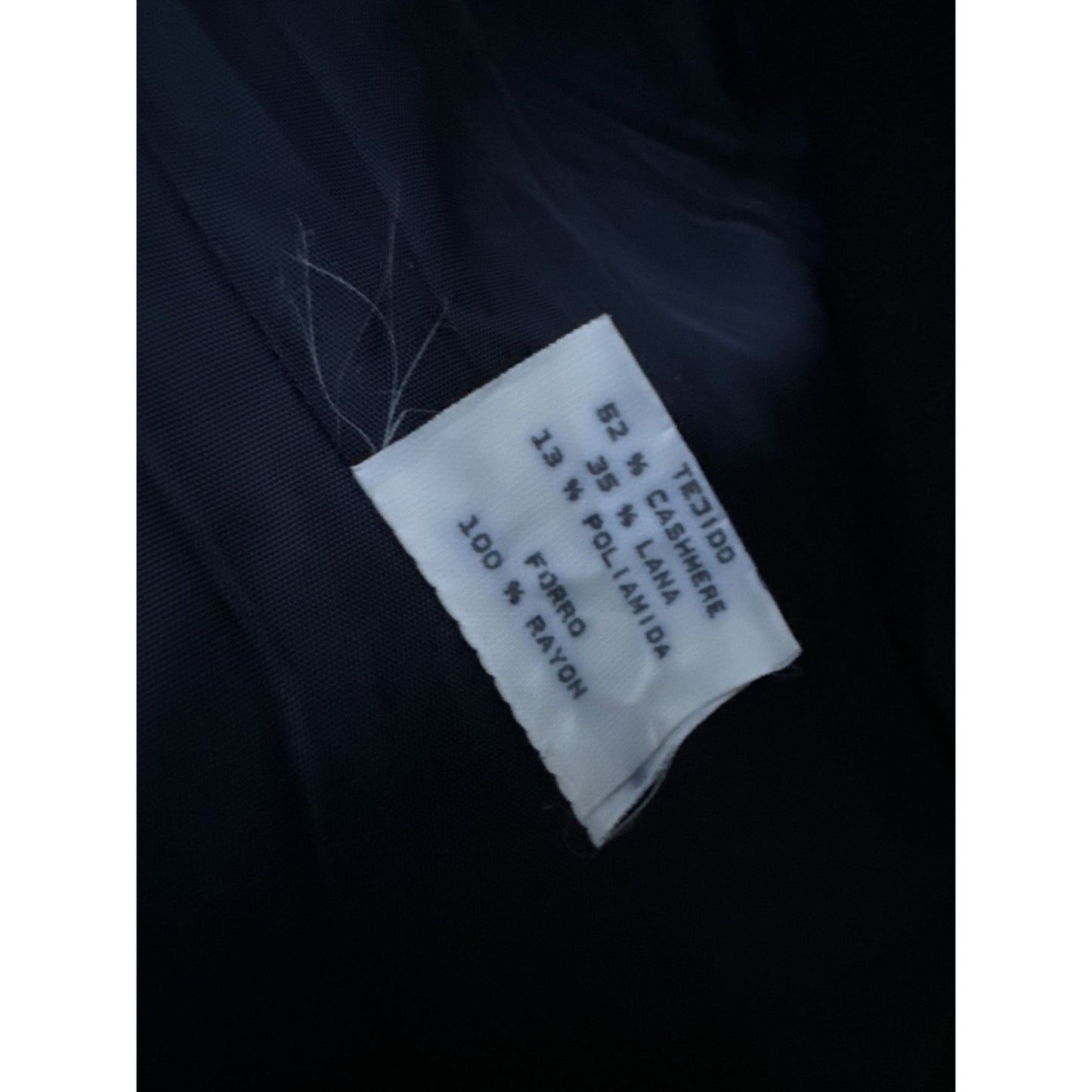 Black Cashmere Blend Double Breasted Overcoat