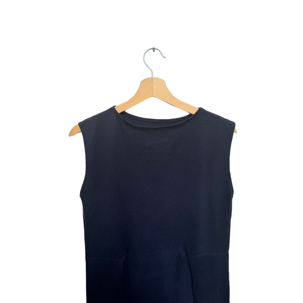 Dark Navy Wool Dress Line 1