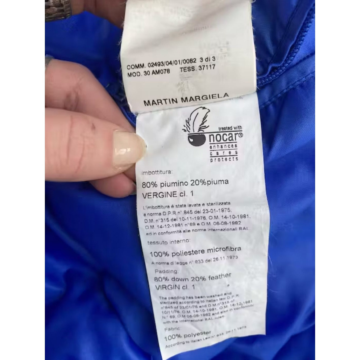 FW 2008 Blue Winter Puffer Jacket