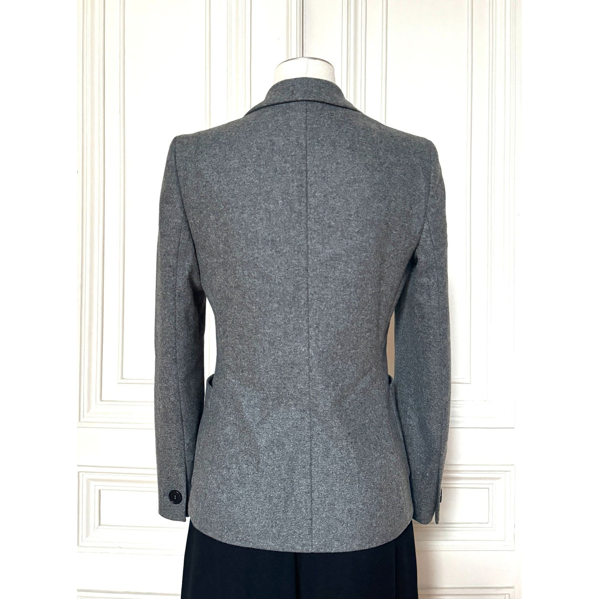 2013 Grey Virgin Wool Tailored Blazer