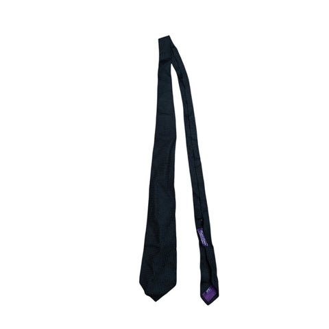 Purple Black Silk Tie