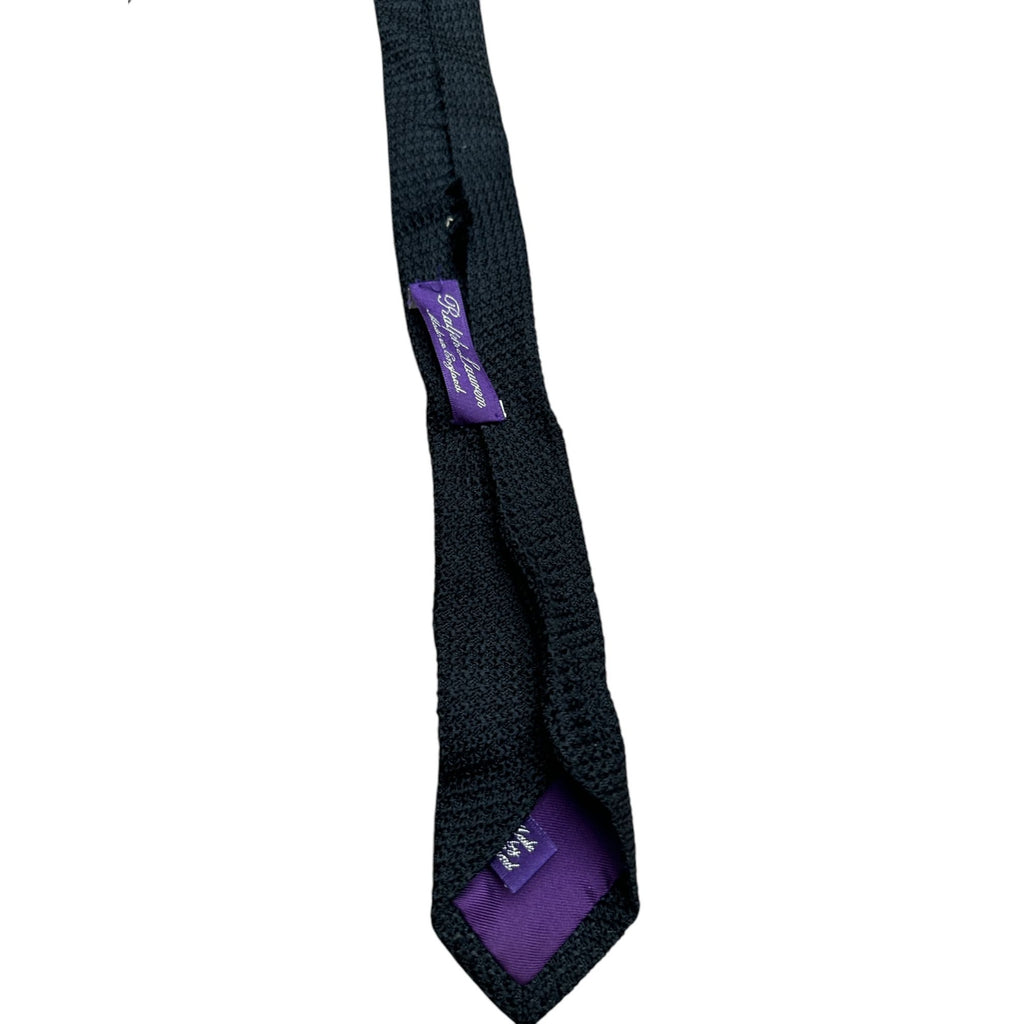 Purple Black Silk Tie