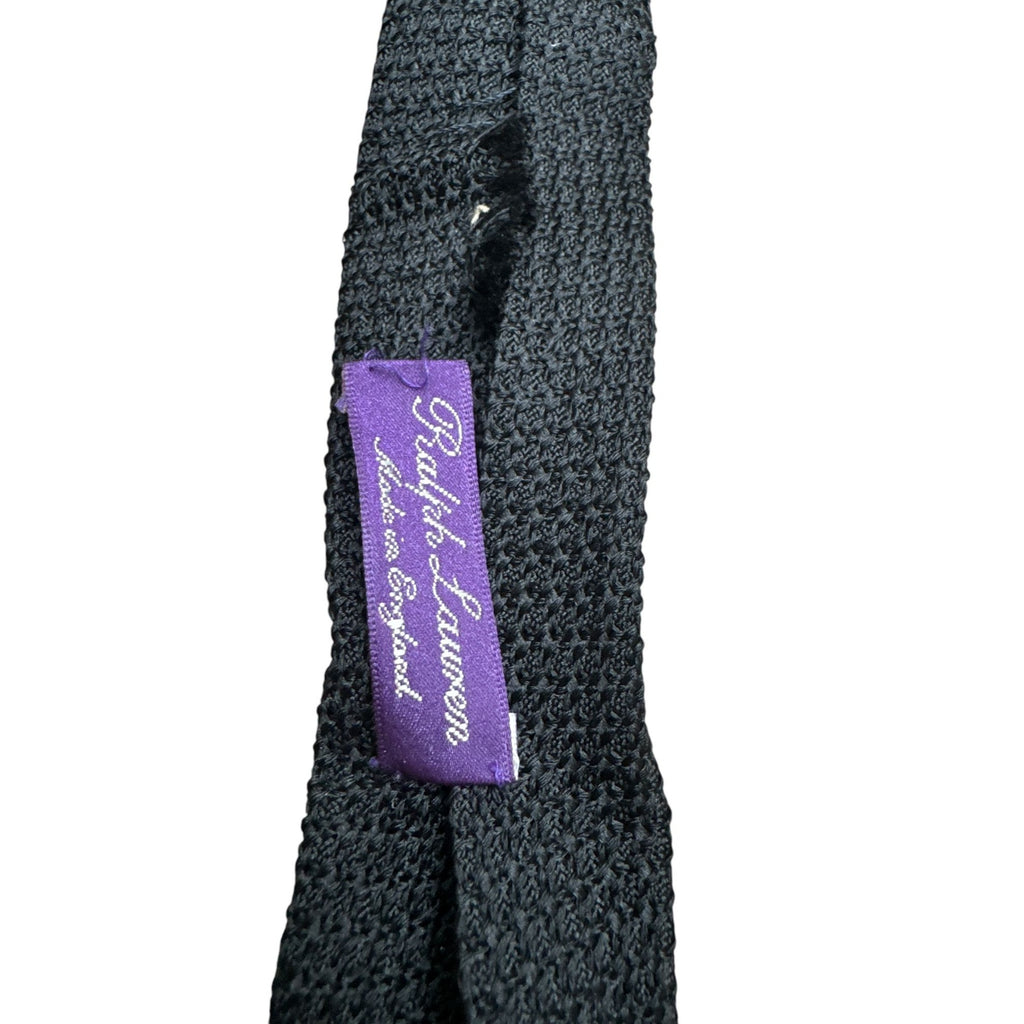 Purple Black Silk Tie