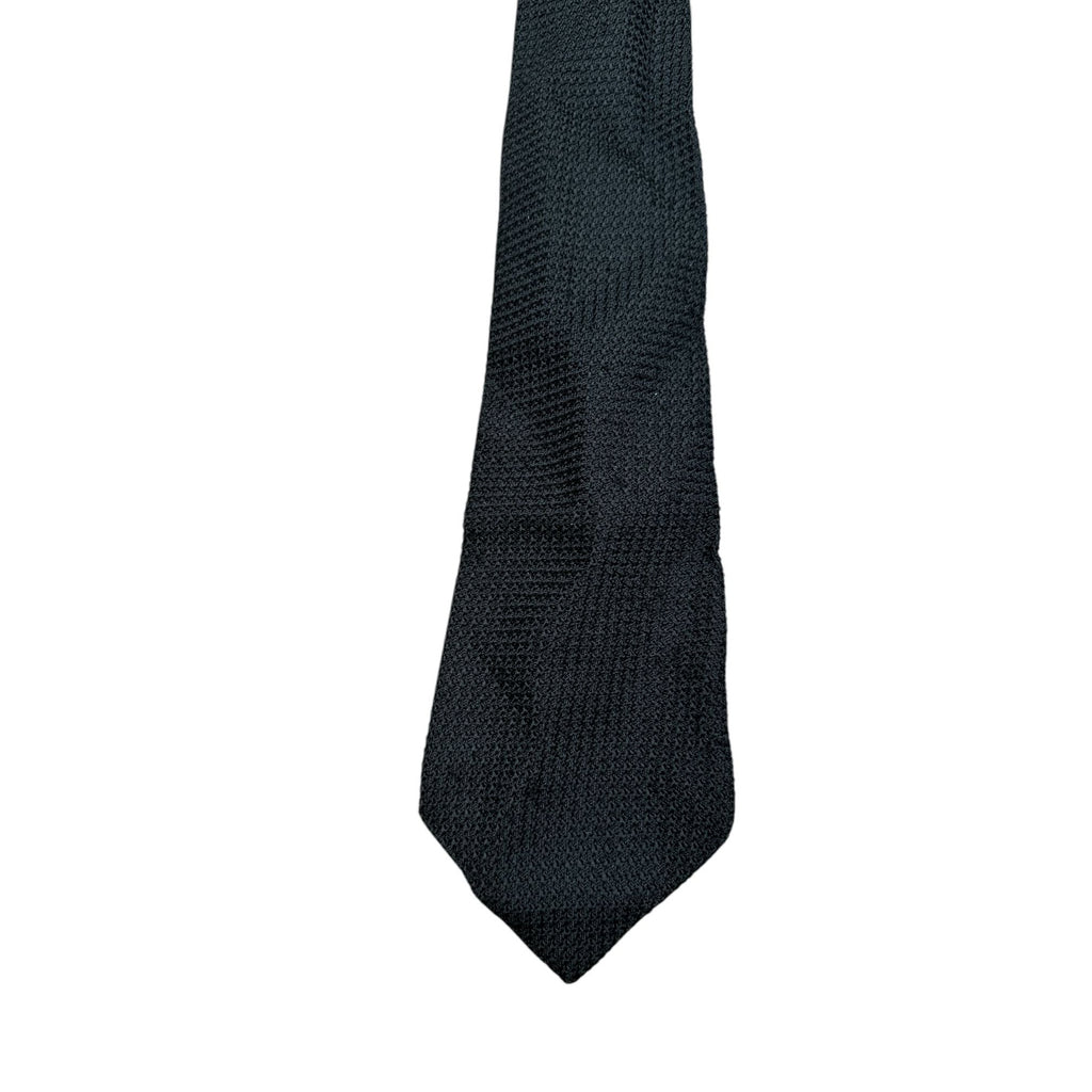 Purple Black Silk Tie