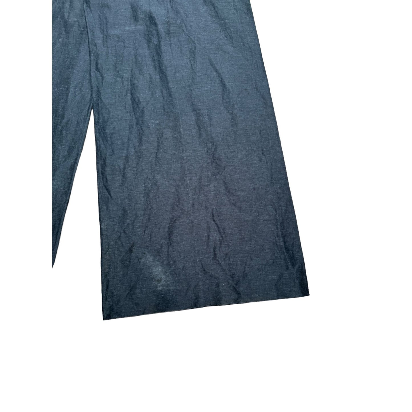 By Phoebe Philo Navy Wide Linen Pants