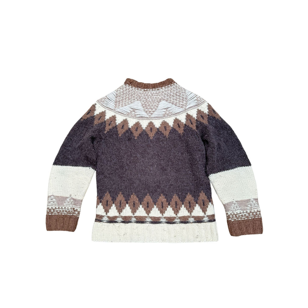 Beige Brown Heavy Knit