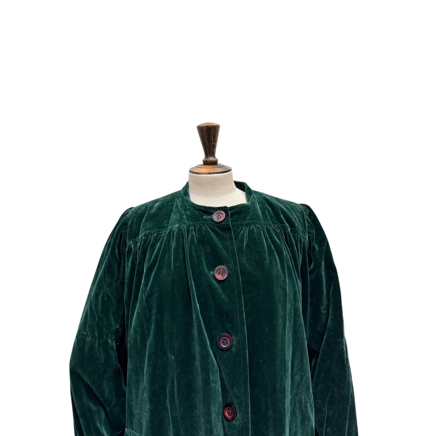 Vintage Green Velvet Coat