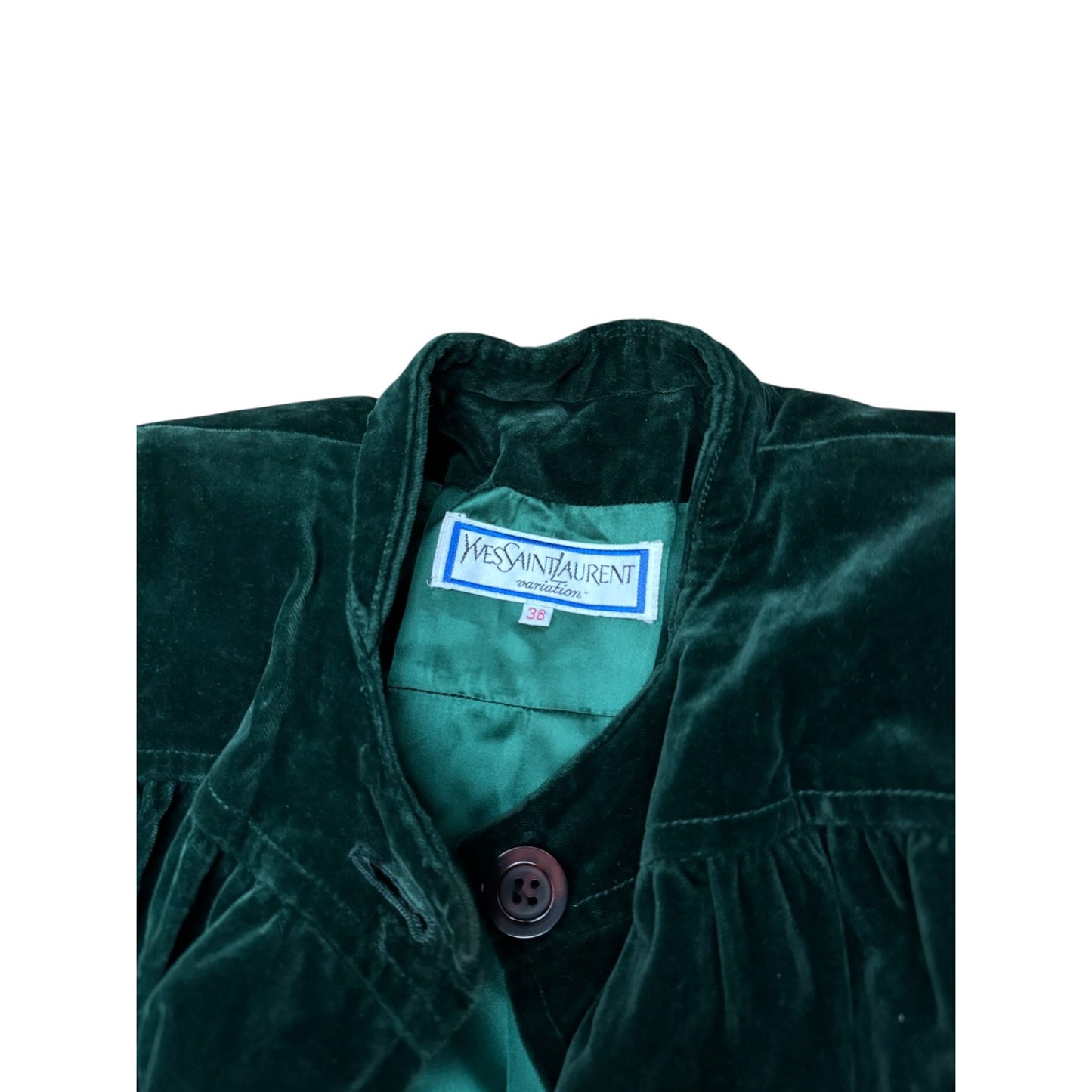 Vintage Green Velvet Coat