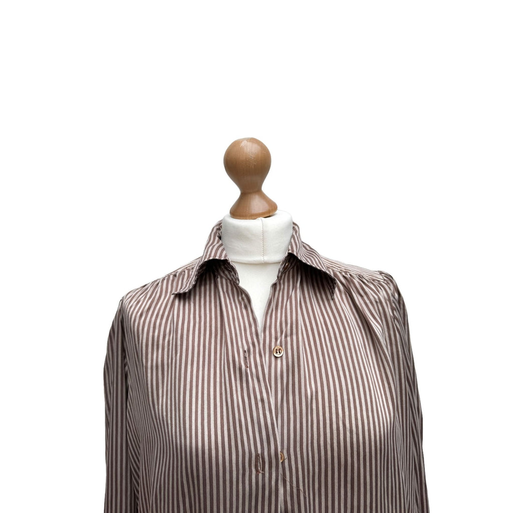 Vintage Silk Striped Shirt