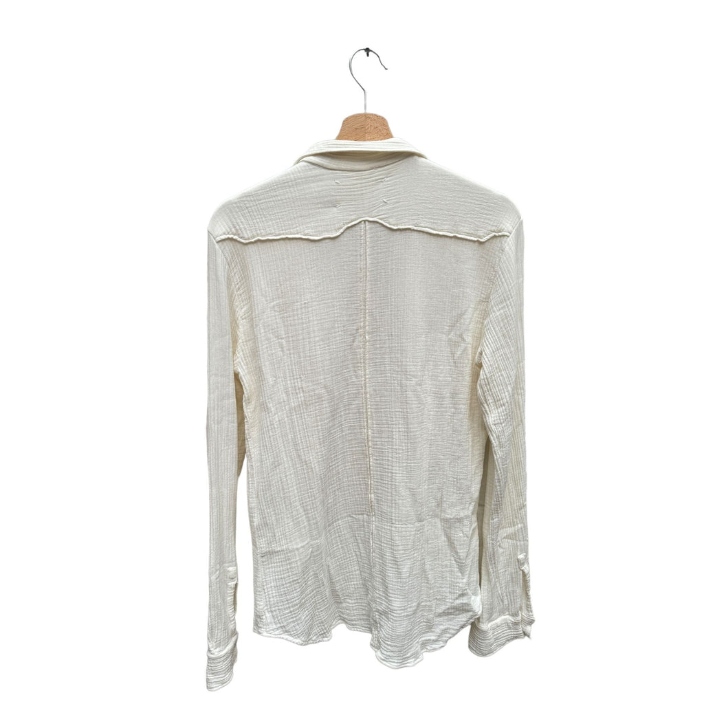 Vintage SS 2006 Cotton Crepe Cream Shirt