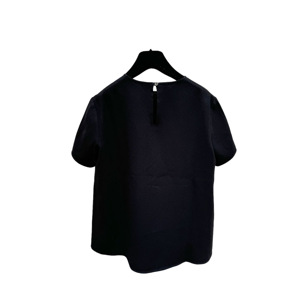 Black Wool Top