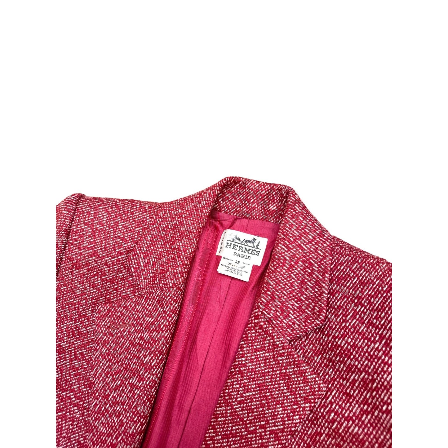 Red Cashmere Blazer Jacket