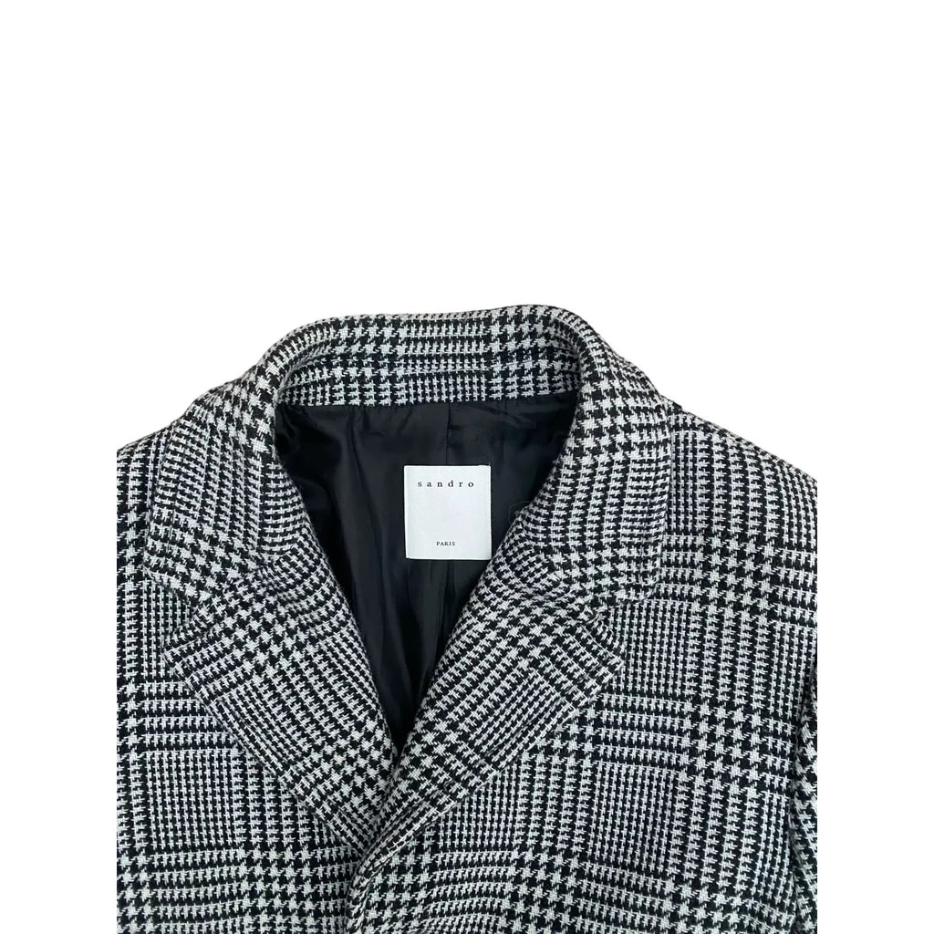 Grey Wool Checkered Grey Coat