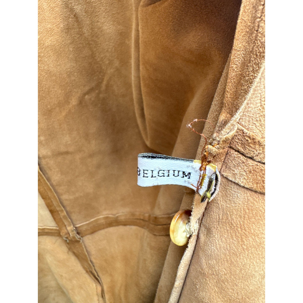 Brown Suede Leather Overshirt