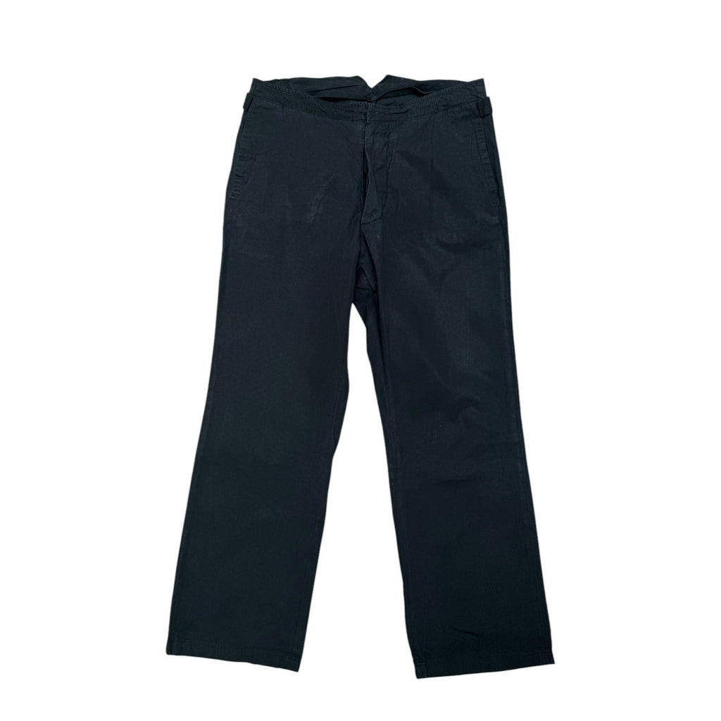 SS 2004 Black Straight Cotton Pants