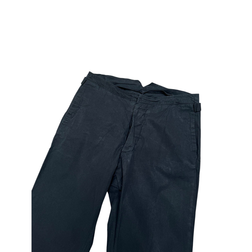 SS 2004 Black Straight Cotton Pants