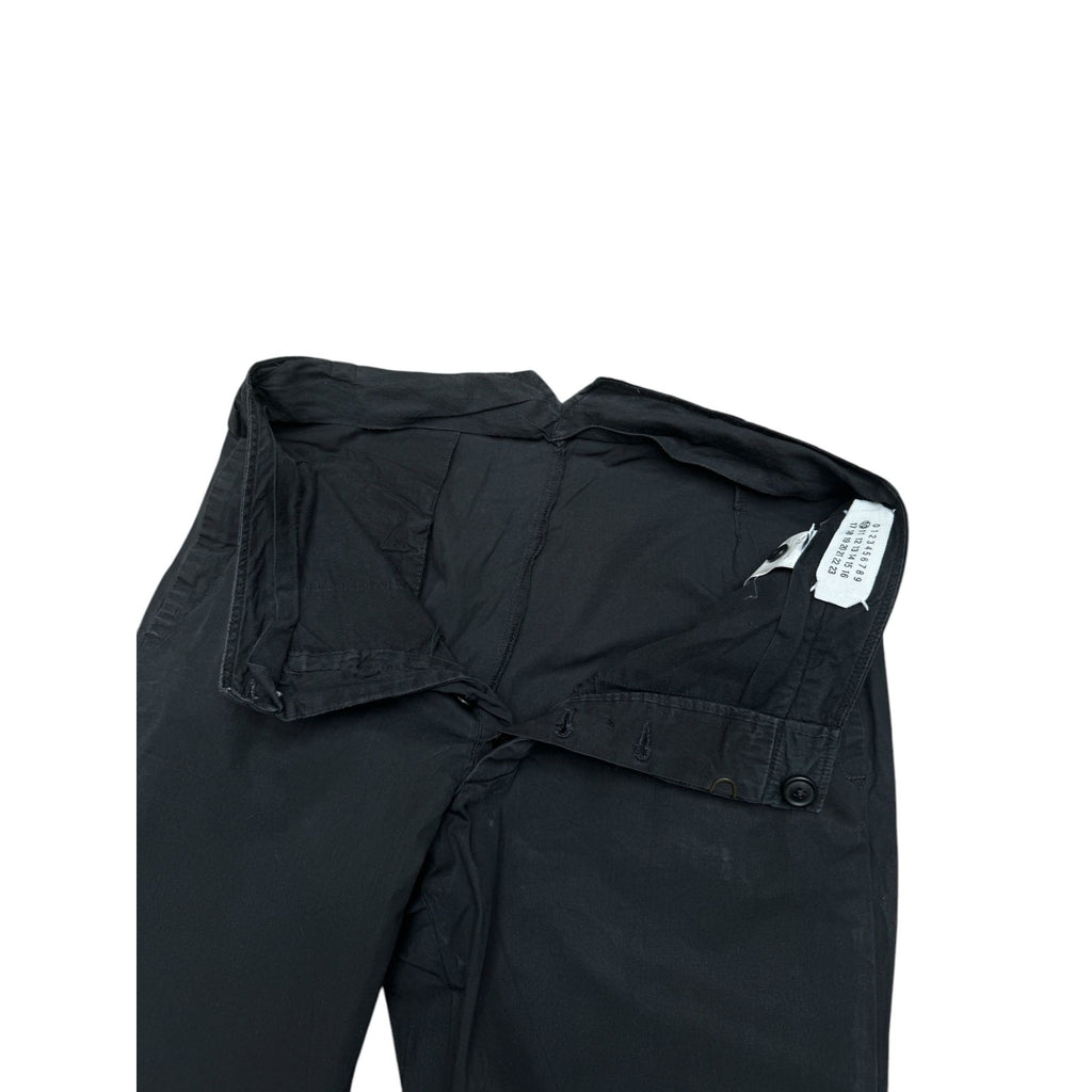 SS 2004 Black Straight Cotton Pants