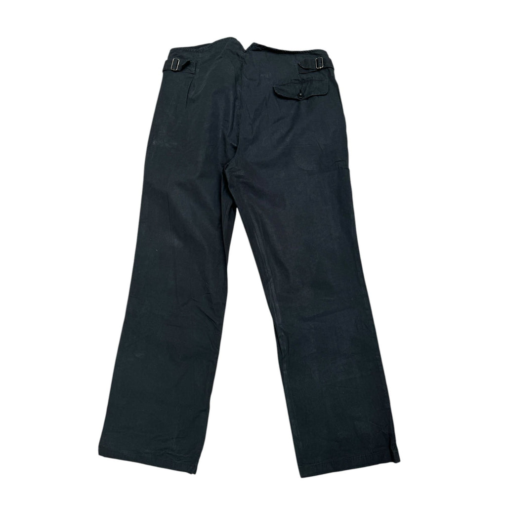 SS 2004 Black Straight Cotton Pants