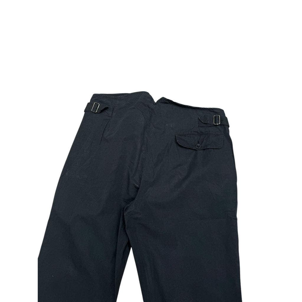 SS 2004 Black Straight Cotton Pants