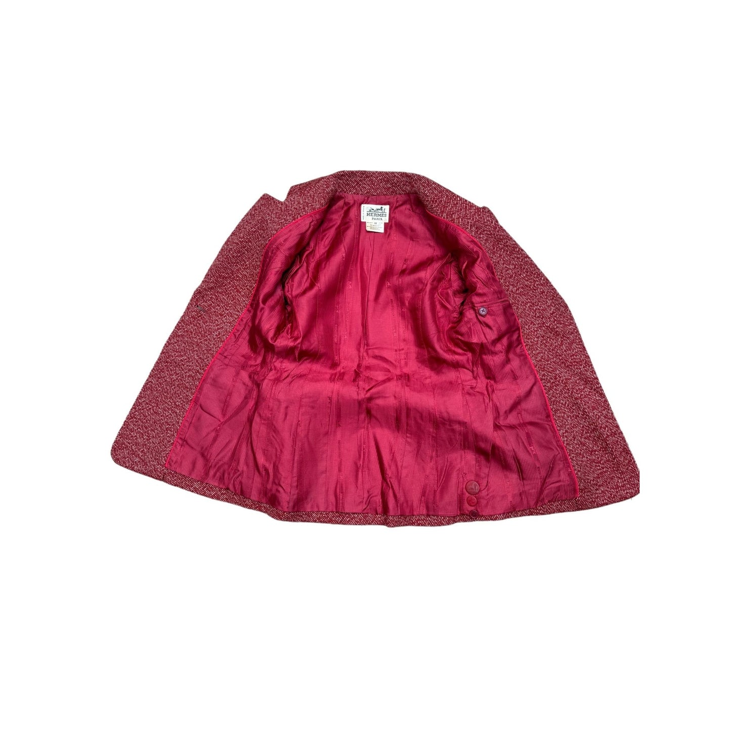 Red Cashmere Blazer Jacket