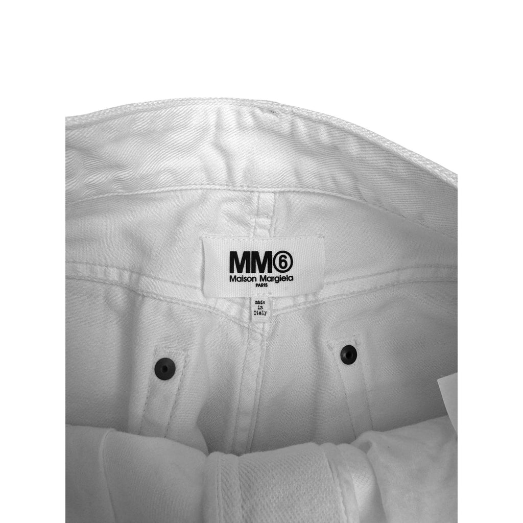 White denim jeans