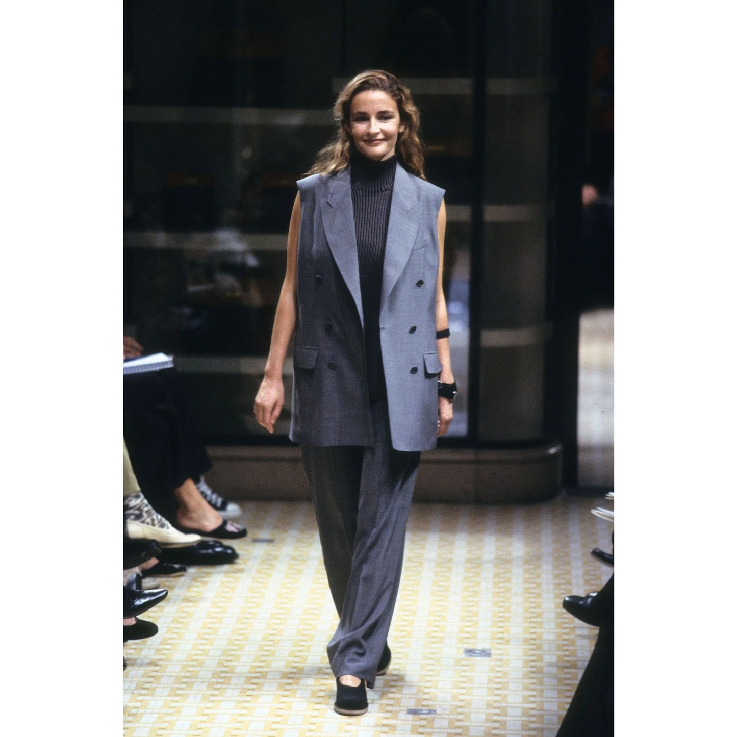 Navy Knitted Sleeveless Dress 