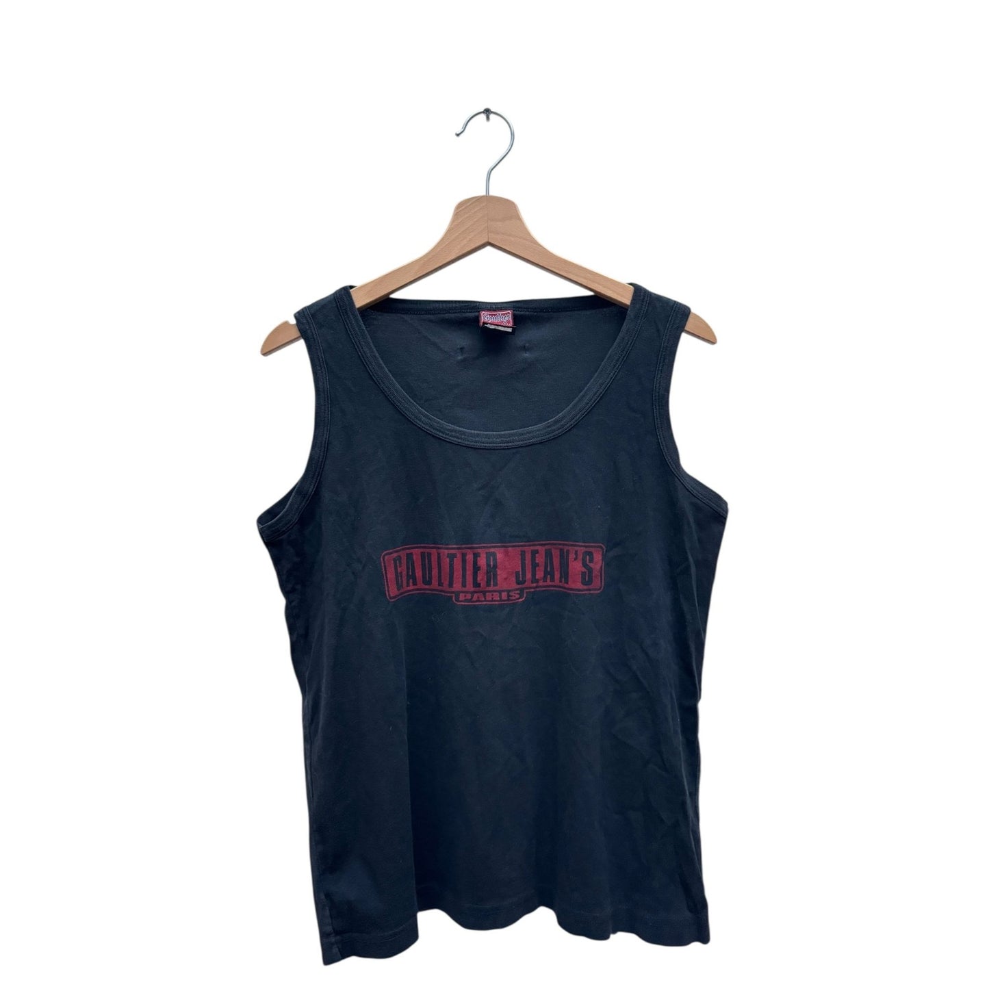 Black Gaultier Jeans Tank Top