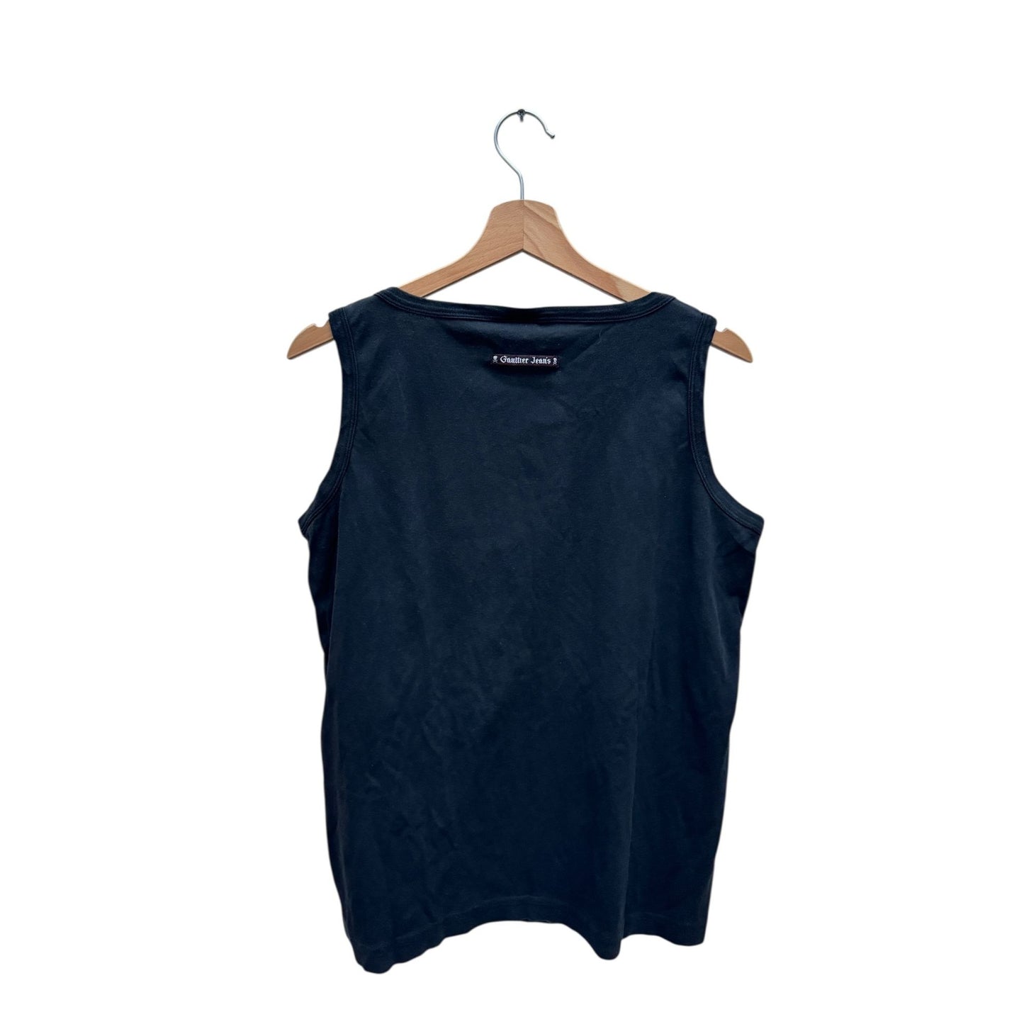 Black Gaultier Jeans Tank Top