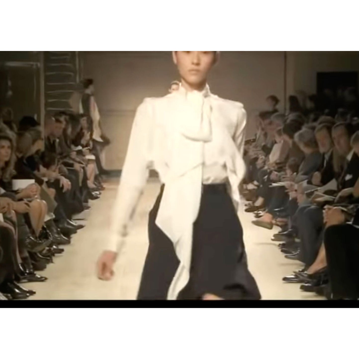 SS 2010 Off-White Silk Panel Shirt