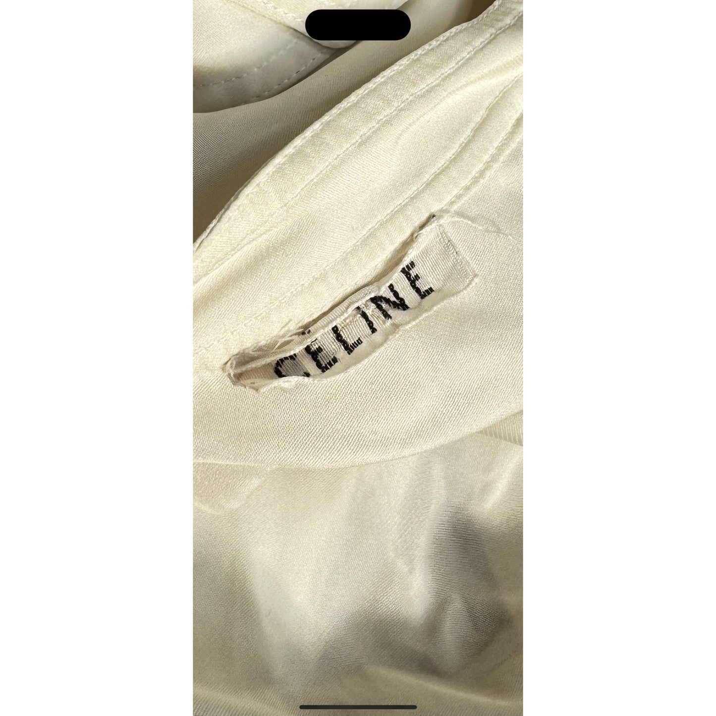 SS 2010 Off-White Silk Panel Shirt