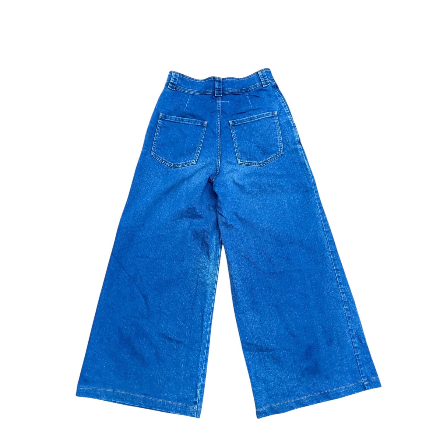 FW 2010 Blue Wide-Leg Denim Jeans