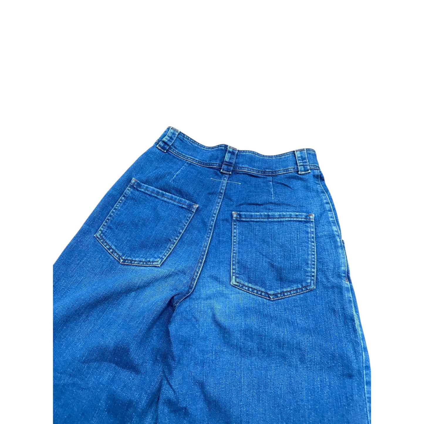 FW 2010 Blue Wide-Leg Denim Jeans