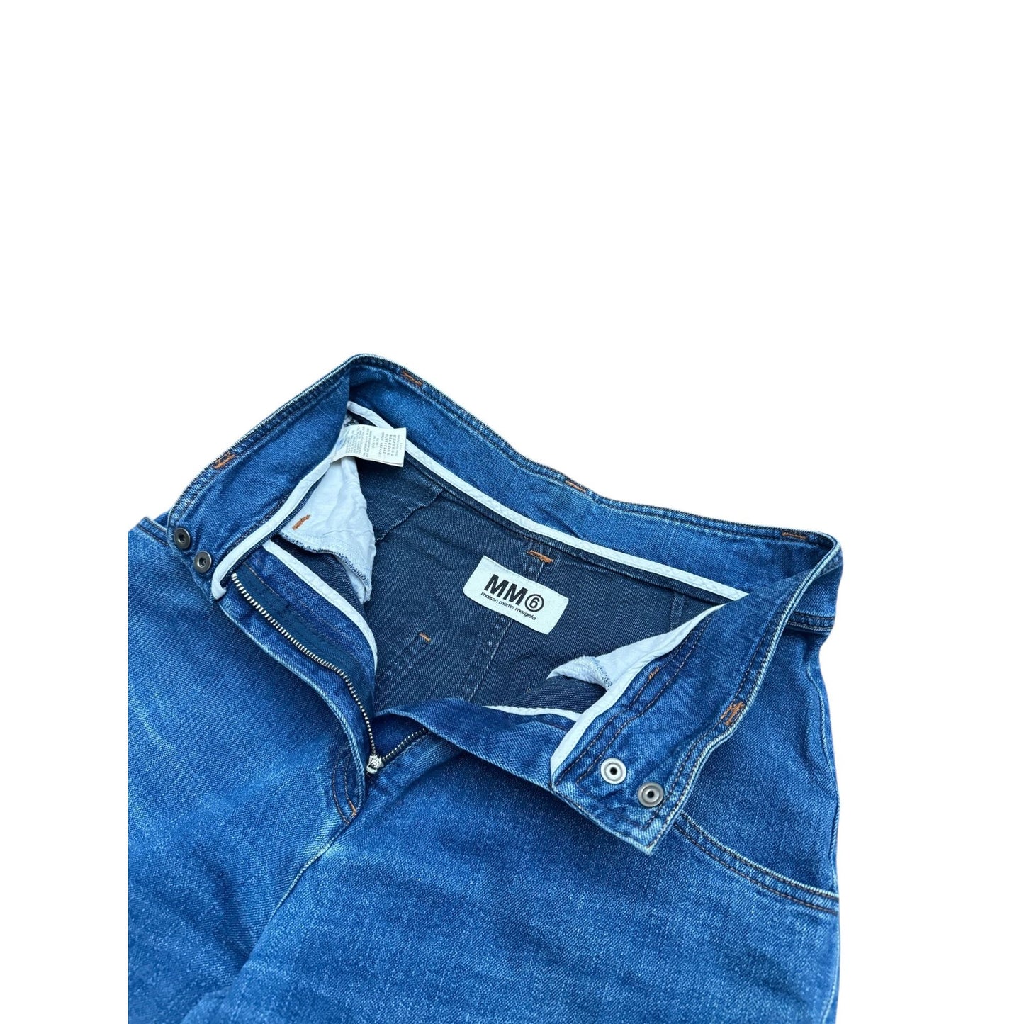 FW 2010 Blue Wide-Leg Denim Jeans