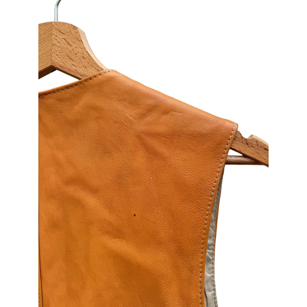 Archive SS 2005 Brown leather Vest Jacket  Size 50 / M