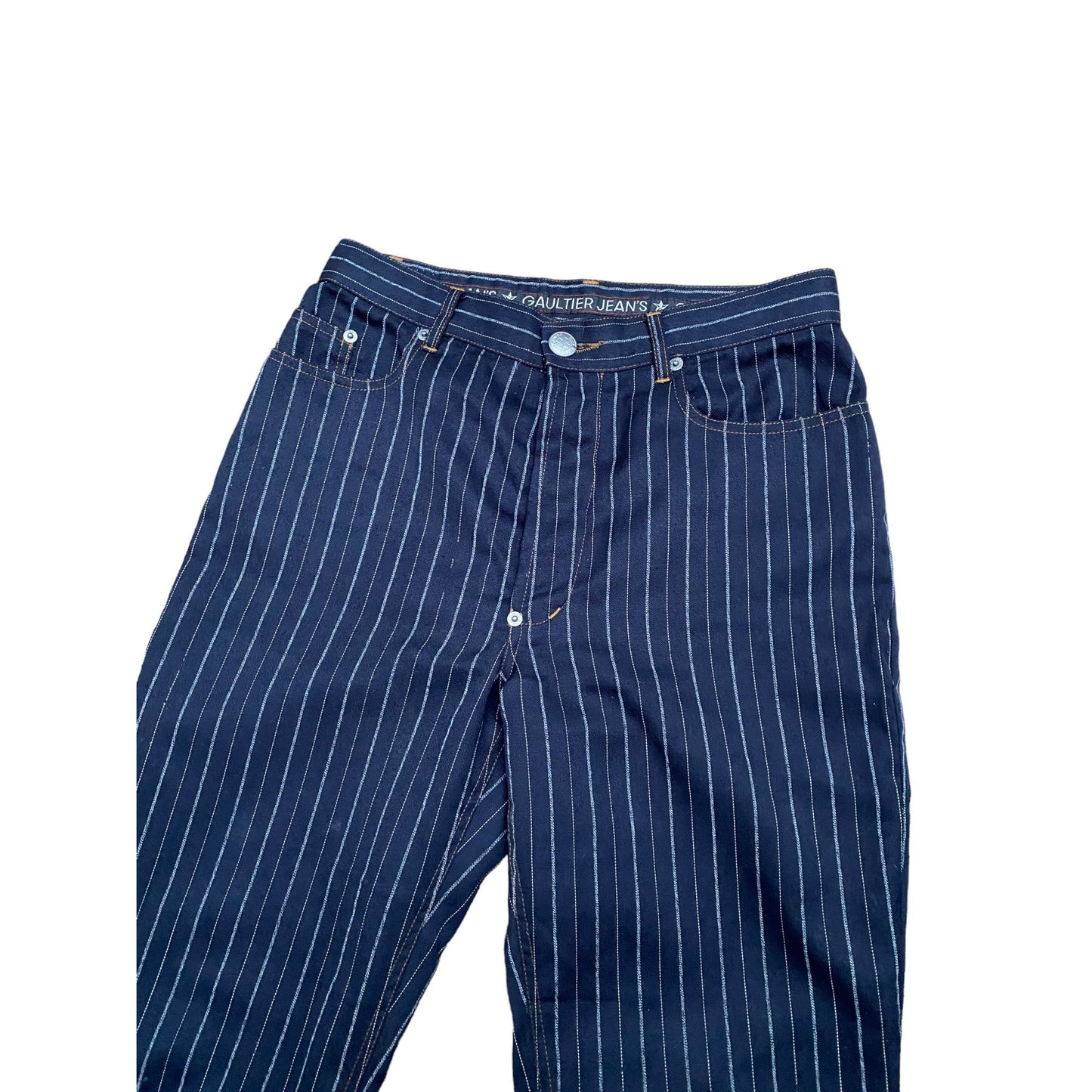 Vintage Navy Striped Jeans