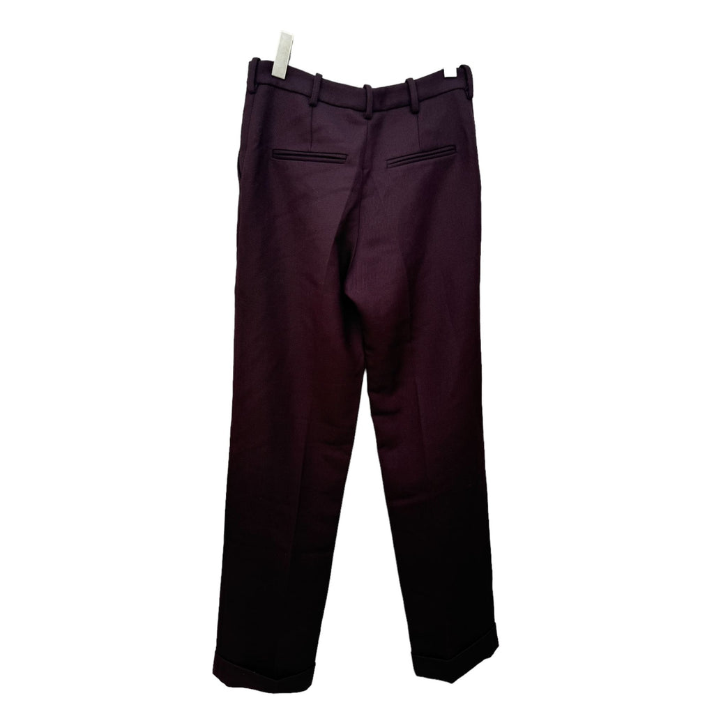 La Reconstruction Burgundy Wool Pants