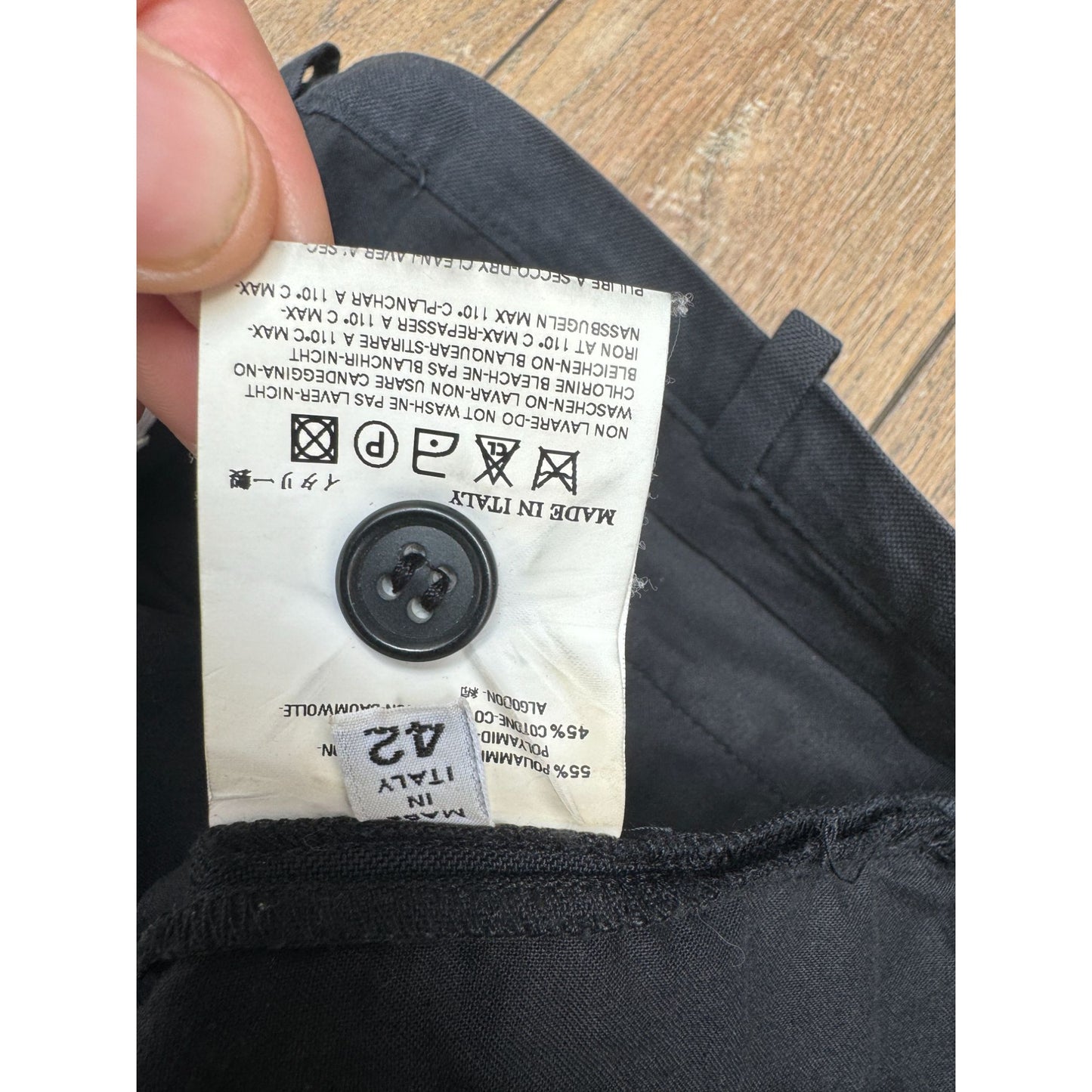 SS 2006 Vintage Black Formal Straight Pants