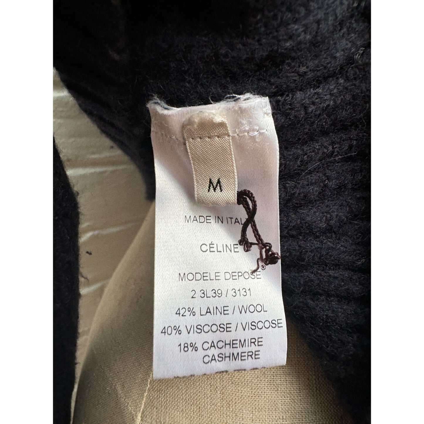 Phoebe Philo Dark Navy Asymmetric sweater  Size M
