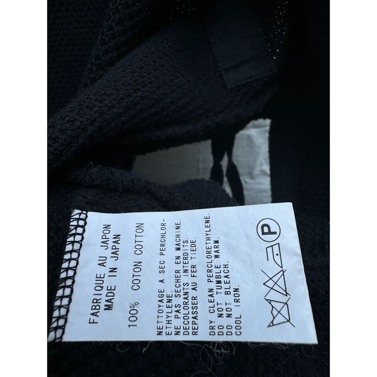 Y’s Black Knit Cotton Jacket