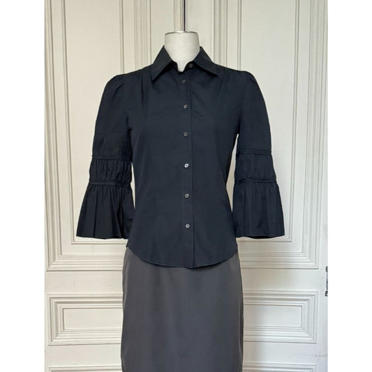 1990s Black Cotton Shirt