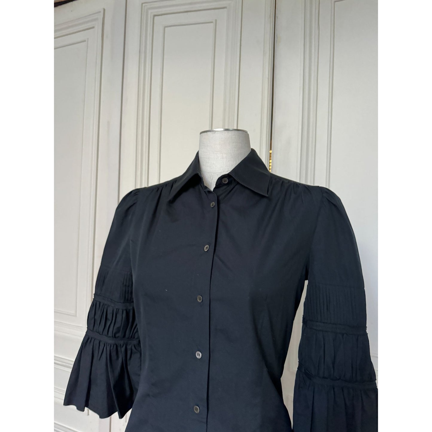 1990s Black Cotton Shirt