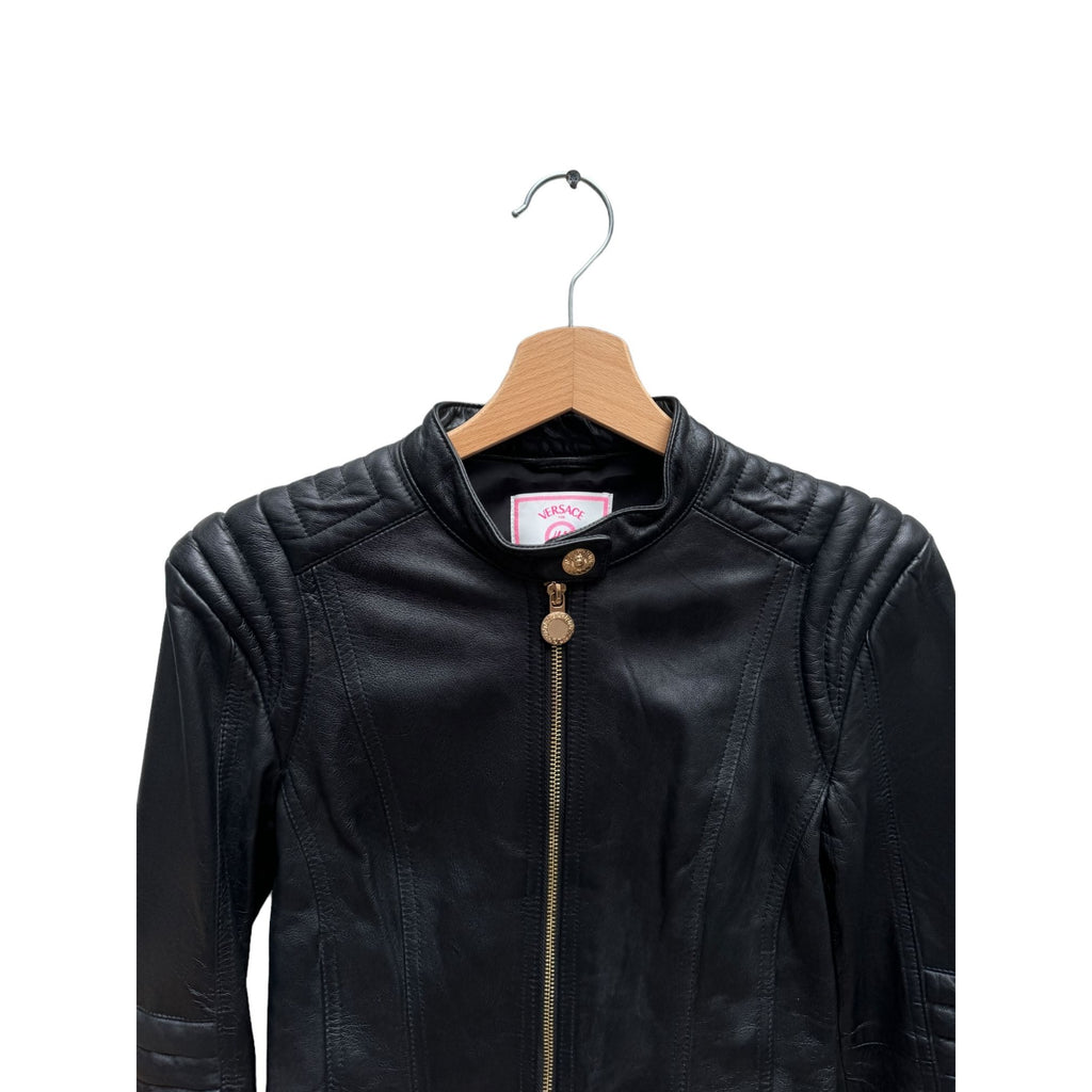 Women's Studded Leather Biker Jacket