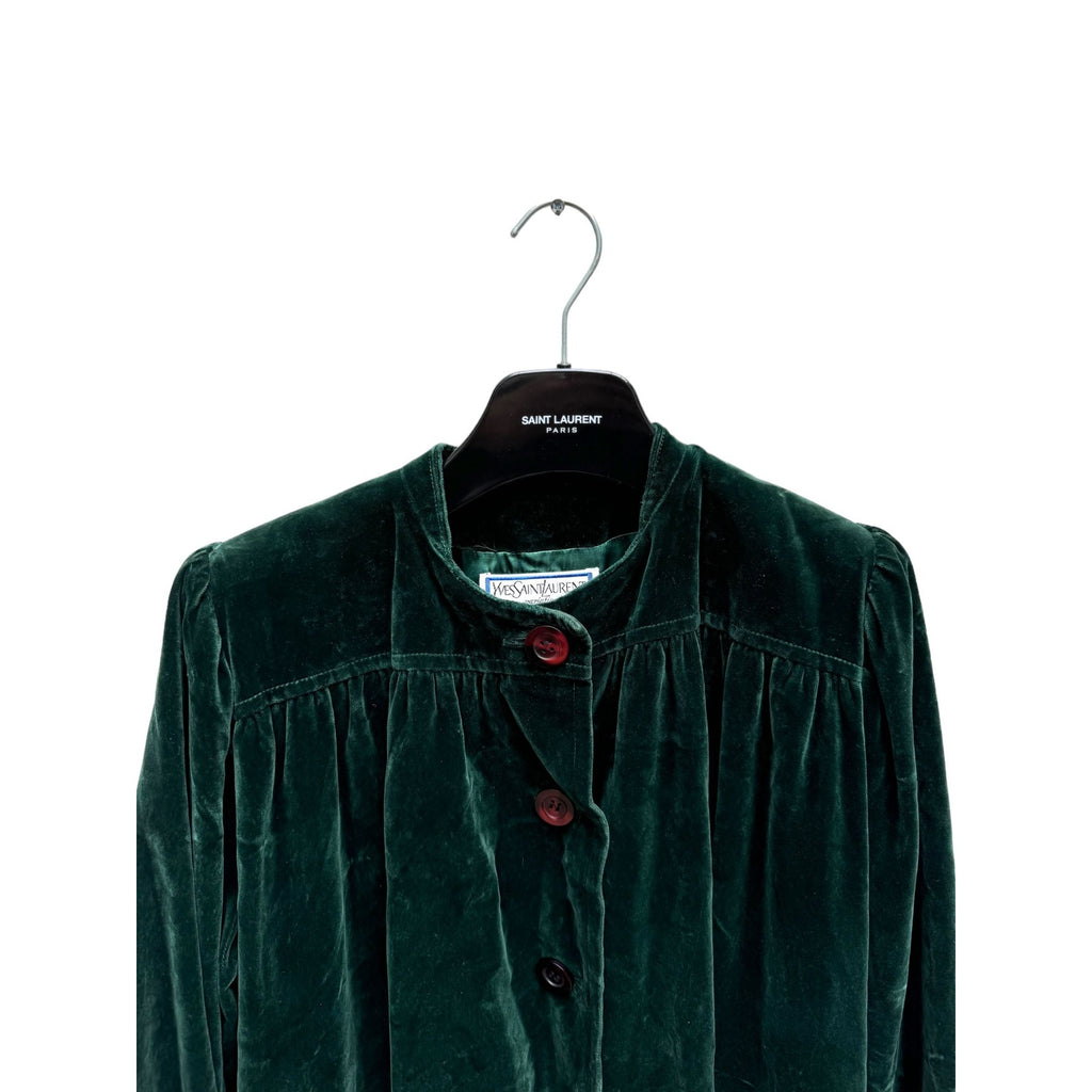 Vintage Green Velvet Coat