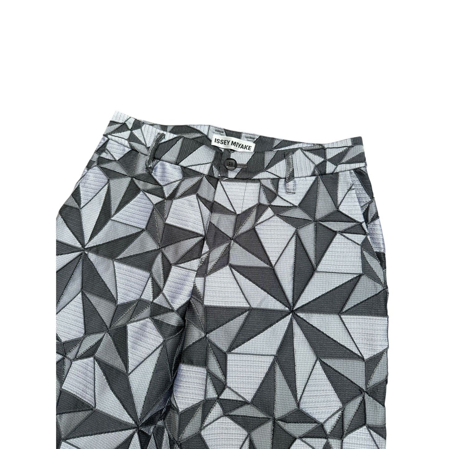 Grey/Black “Origami” Geometric Pants