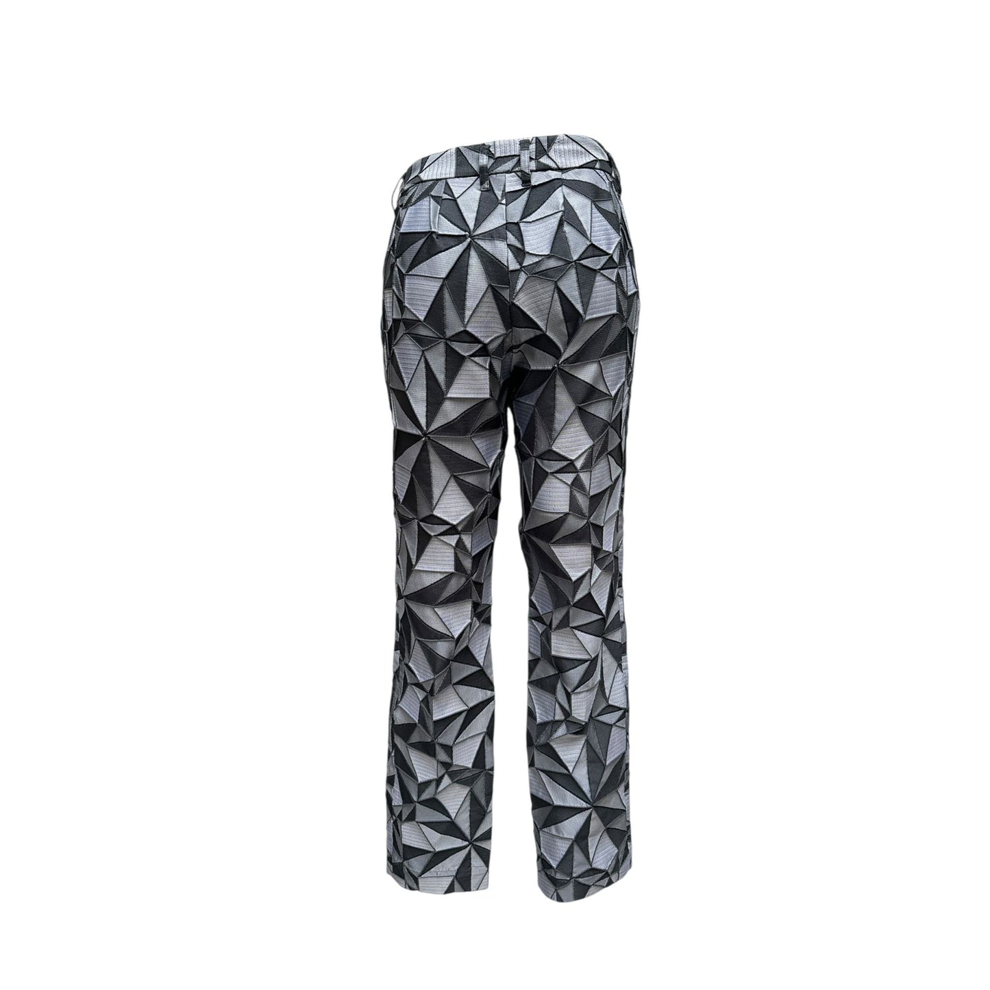 Grey/Black “Origami” Geometric Pants
