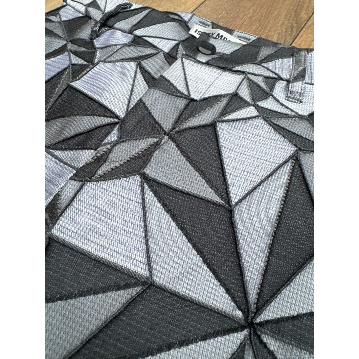 Grey/Black “Origami” Geometric Pants